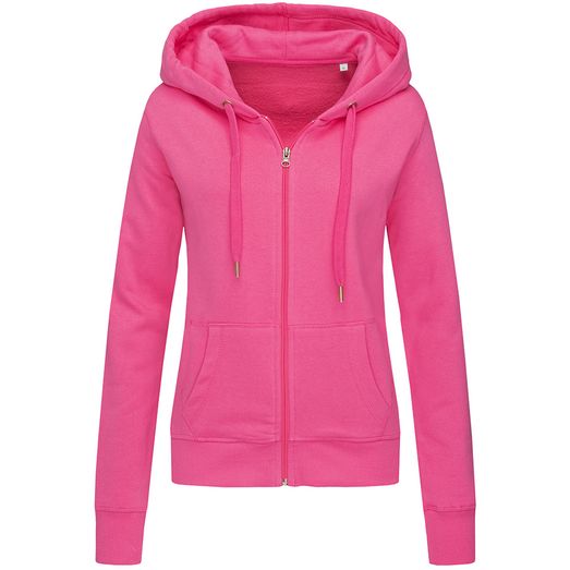 Stedman Active Sports Zip Hood Ladies - Sweet Pink