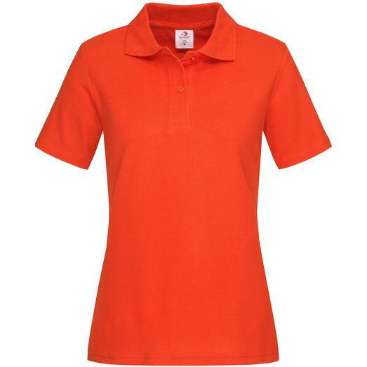 Stedman Classic Cotton Polo Ladies 170gm - Brilliant Orange