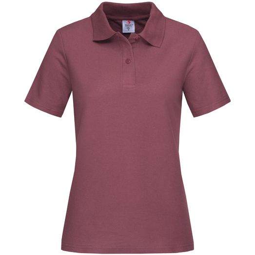 Stedman Classic Cotton Polo Ladies 170gm - Burgundy Red