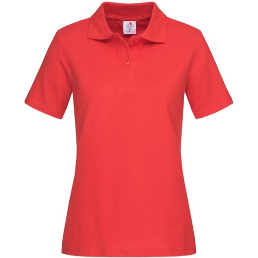 Stedman Classic Cotton Polo Ladies 170gm - Scarlet Red