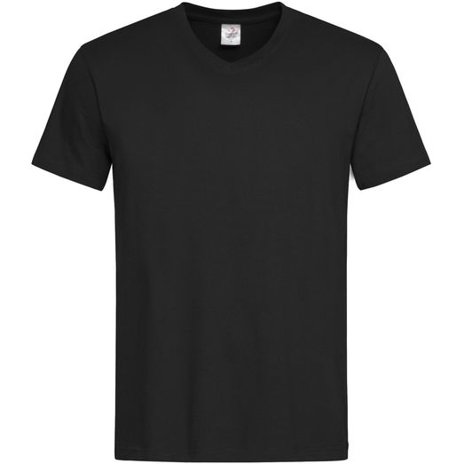 Stedman Classic V Neck T-Shirt 155gm - Black Opal
