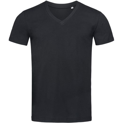 Stedman Green Urban James Organic V Neck T-Shirt Mens - Black Opal