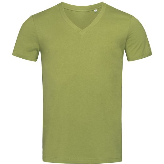 Stedman Green Urban James Organic V Neck T-Shirt Mens - Earth Green