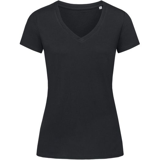 Stedman Green Urban Janet Organic V Neck T-Shirt Ladies - Black Opal