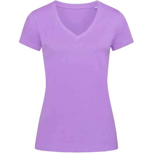 Stedman Green Urban Janet Organic V Neck T-Shirt Ladies - Lavender Purple