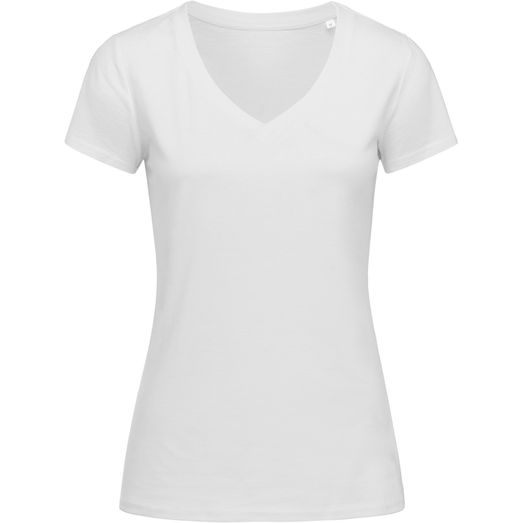 Stedman Green Urban Janet Organic V Neck T-Shirt Ladies - White