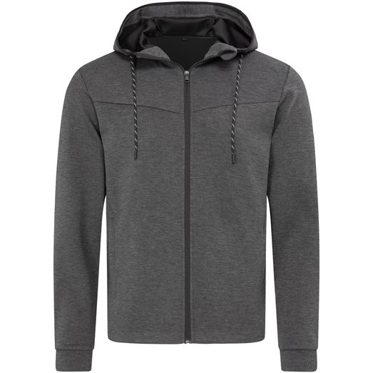 Stedman Recycled Hooded Scuba Jacket Mens - Anthra Heather