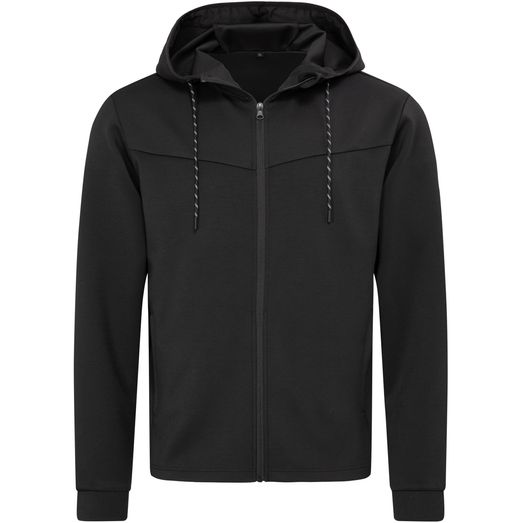 Stedman Recycled Hooded Scuba Jacket Mens - Black Opal