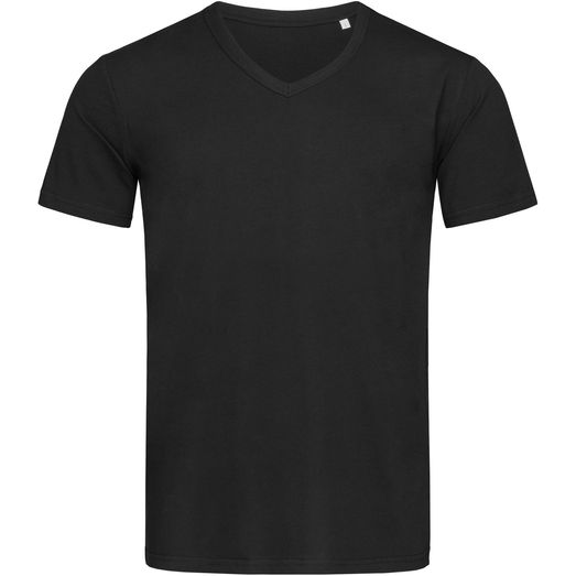 Stedman Stars Ben V Neck T-Shirt - Black Opal