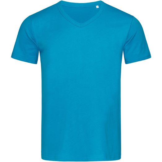Stedman Stars Ben V Neck T-Shirt - Hawaii Blue