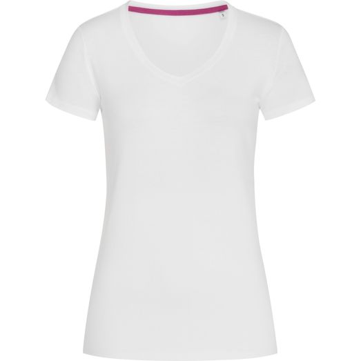 Stedman Stars Claire V Neck Ladies T-Shirt - White
