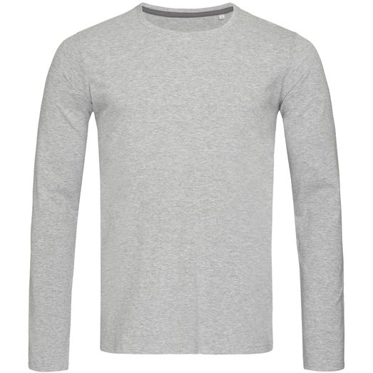 Stedman Stars Clive Long Sleeve T-Shirt - Heather Grey