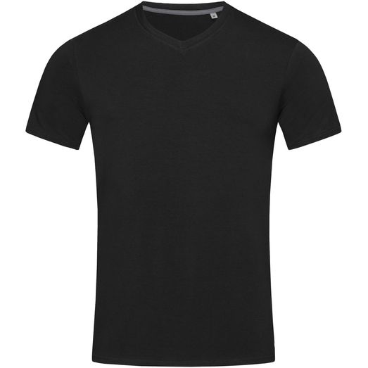 Stedman Stars Clive V Neck T-Shirt - Black Opal