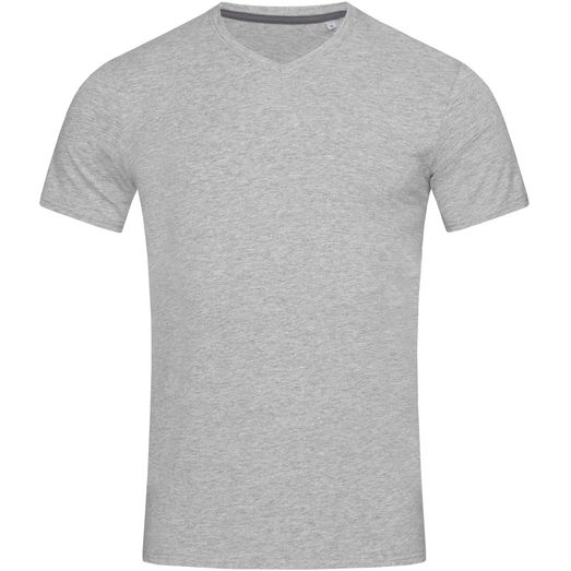 Stedman Stars Clive V Neck T-Shirt - Heather Grey