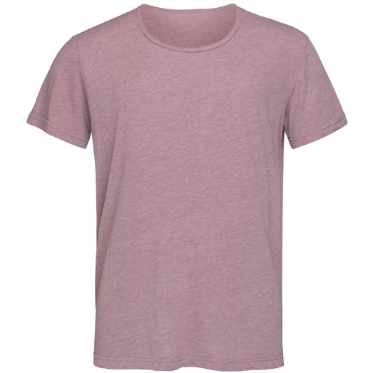 Stedman Stars David Melange Oversized Crew Neck T-Shirt - Vintage Rose