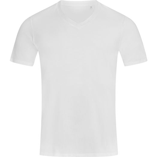 Stedman Stars Dean Deep V Neck T-Shirt - White