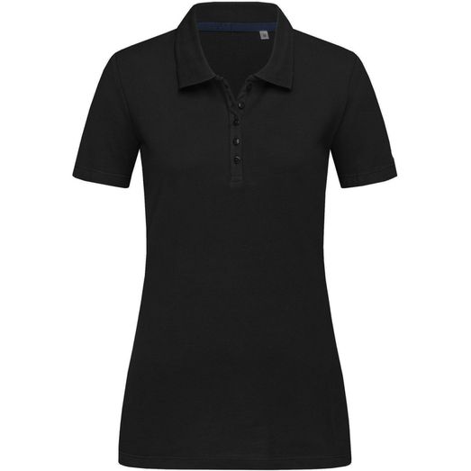 Stedman Stars Hanna Cotton Ladies Polo - Black Opal