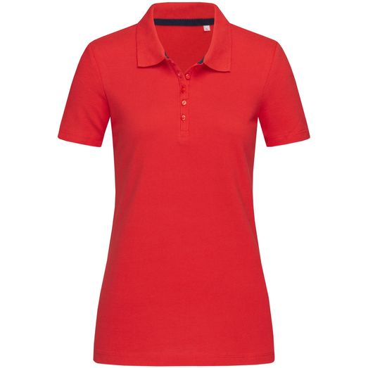 Stedman Stars Hanna Cotton Ladies Polo - Crimson Red