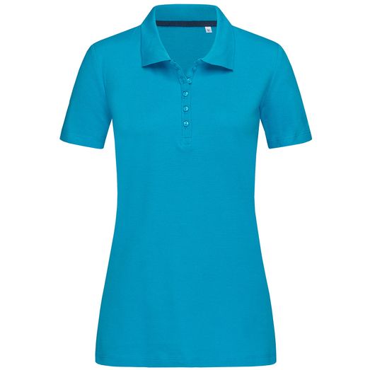 Stedman Stars Hanna Cotton Ladies Polo - Hawaii Blue