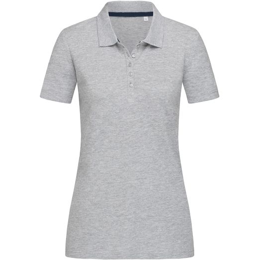 Stedman Stars Hanna Cotton Ladies Polo - Heather Grey