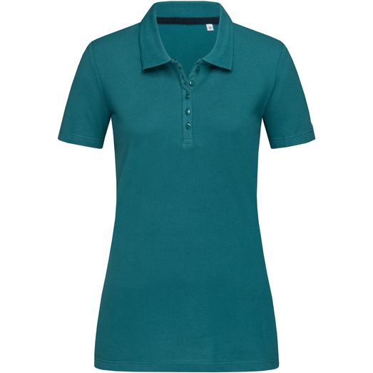 Stedman Stars Hanna Cotton Ladies Polo - Pacific Blue