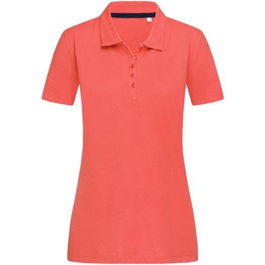 Stedman Stars Hanna Cotton Ladies Polo - Salmon Pink