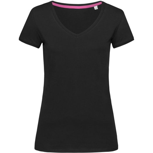 Stedman Stars Megan V Neck Ladies T-Shirt - Black Opal