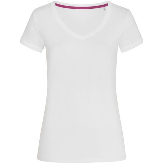 Stedman Stars Megan V Neck Ladies T-Shirt - White