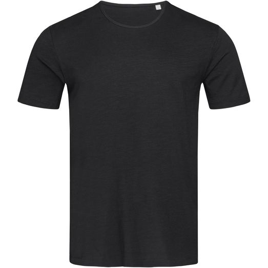 Stedman Stars Shawn Slub Crew Neck T-Shirt - Black Opal
