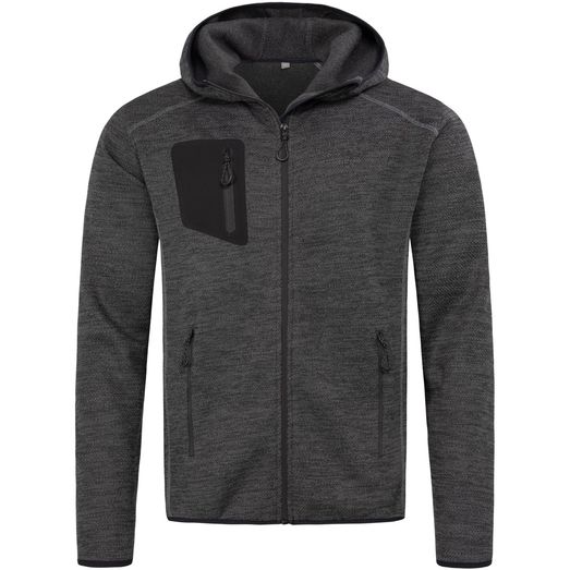 Stedman Recycled Hero Fleece Jacket Mens - Grey Steel