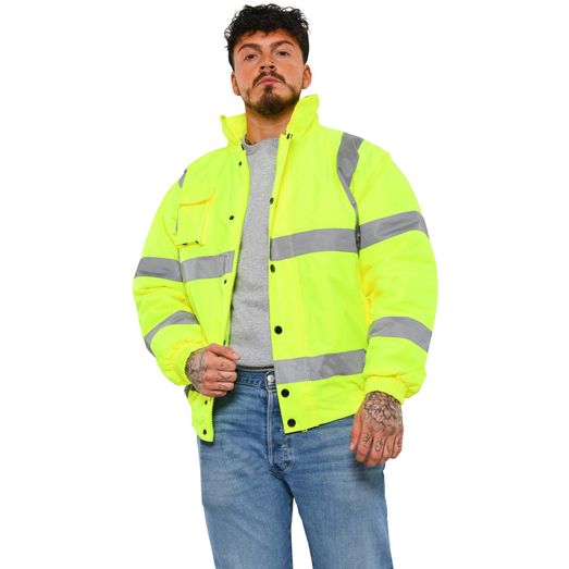 Warrior Tulsa Hi Viz Bomber Jkt - Saturn Yellow