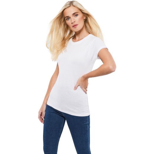 Casual Classics Ringspun Classic T-Shirt Ladies 150 - White