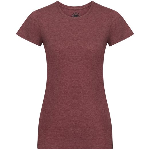 Russell HD T-Shirt Ladies - Maroon Marl