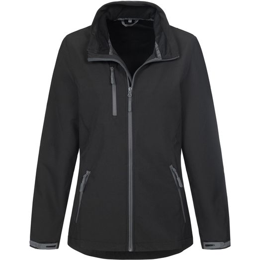 Stedman Active Outdoor Softest Shell Jacket Ladies - Black Opal