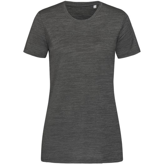 Stedman Active Sports Intense Tech Ladies T-Shirt - Anthra Heather
