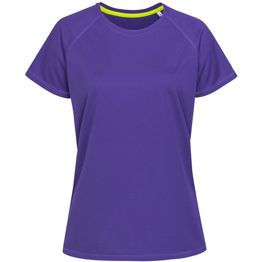 Stedman Active Sports Raglan Mesh Ladies T-Shirt - Deep Lilac