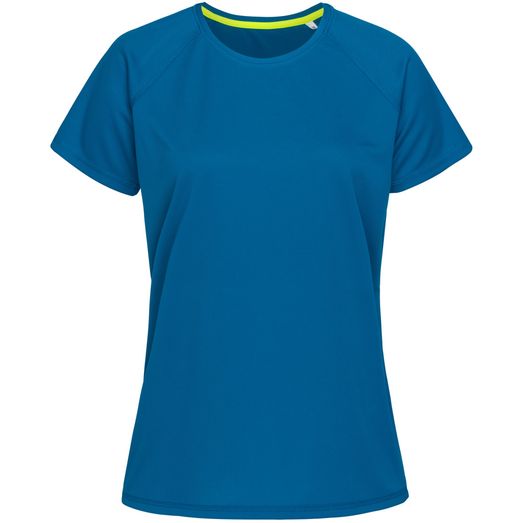 Stedman Active Sports Raglan Mesh Ladies T-Shirt - King Blue