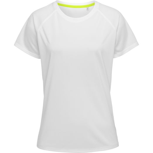 Stedman Active Sports Raglan Mesh Ladies T-Shirt - White