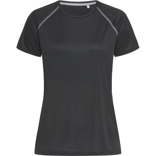 Stedman Active Sports Team Raglan T-Shirt Ladies - Black Opal