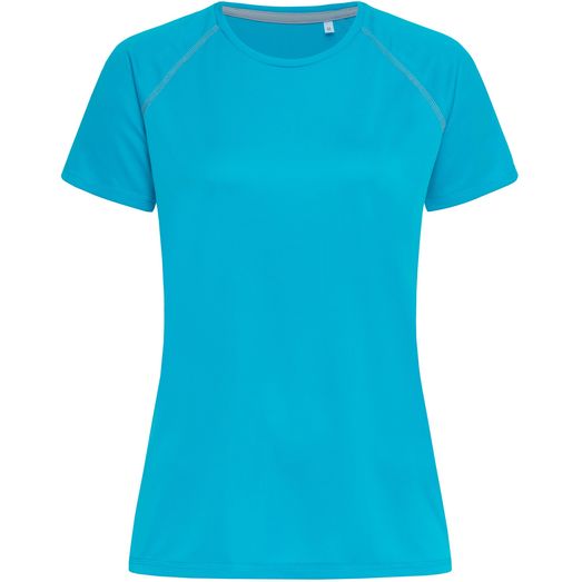 Stedman Active Sports Team Raglan T-Shirt Ladies - Hawaii Blue