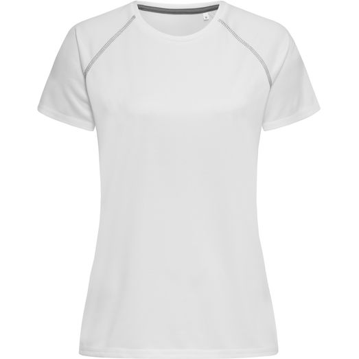 Stedman Active Sports Team Raglan T-Shirt Ladies - White
