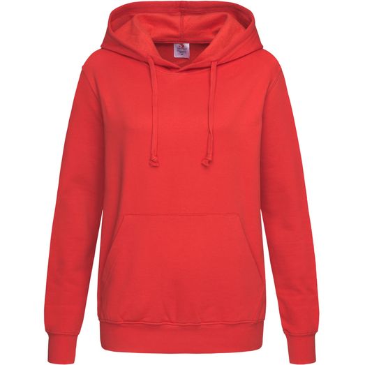Stedman Classic Hooded Sweat Ladies - Scarlet Red