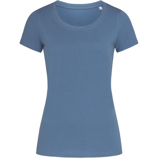 Stedman Green Urban Janet Organic Crew Neck T-Shirt Ladies - Denim Blue