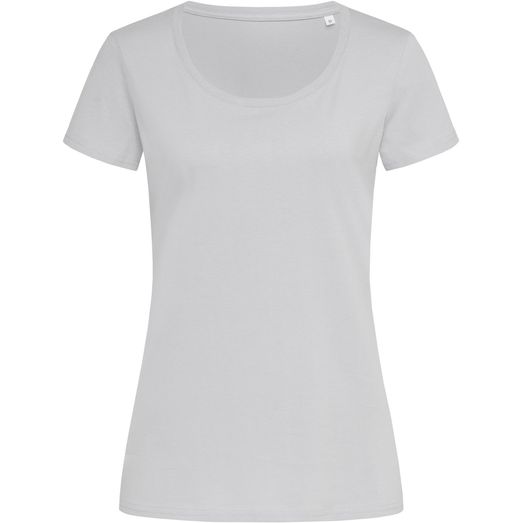 Stedman Green Urban Janet Organic Crew Neck T-Shirt Ladies - Soft Grey