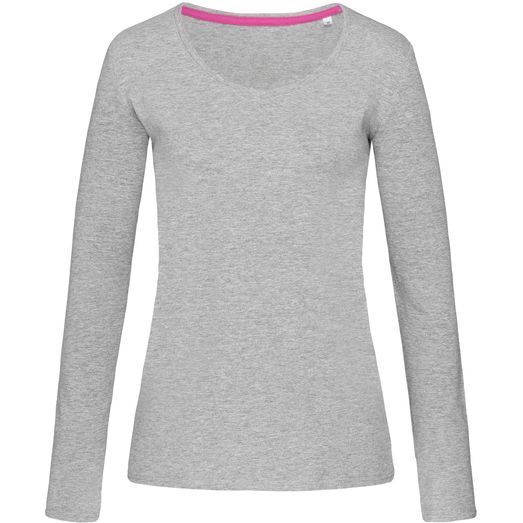 Stedman Stars Claire Long Sleeve T-Shirt Ladies - Heather Grey