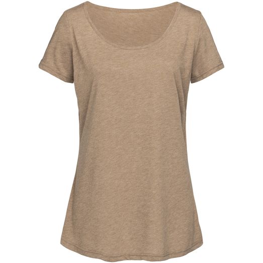 Stedman Stars Daisy Melange Oversized Ladies Crew Neck T-Shirt - Vintage Brown
