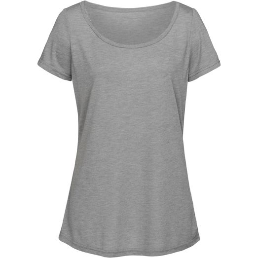 Stedman Stars Daisy Melange Oversized Ladies Crew Neck T-Shirt - Vintage Grey