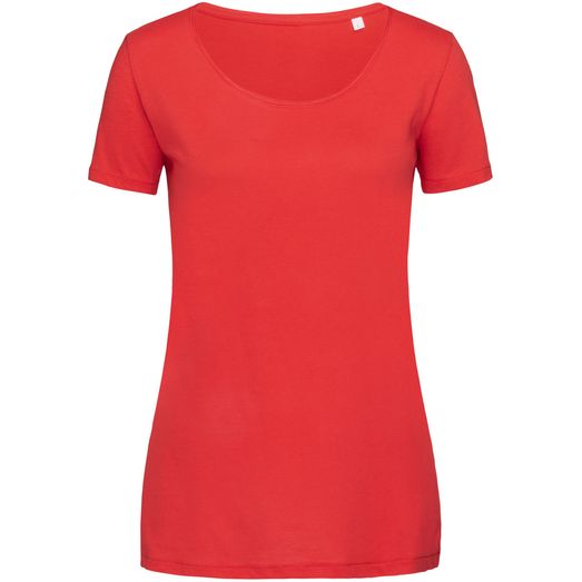Stedman Stars Finest Cotton Ladies T-Shirt - Crimson Red