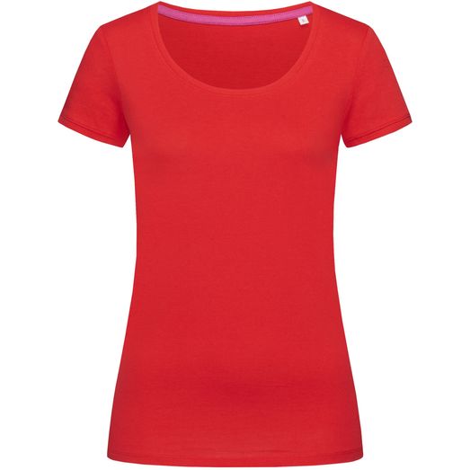 Stedman Stars Megan Crew Neck Ladies T-Shirt - Crimson Red