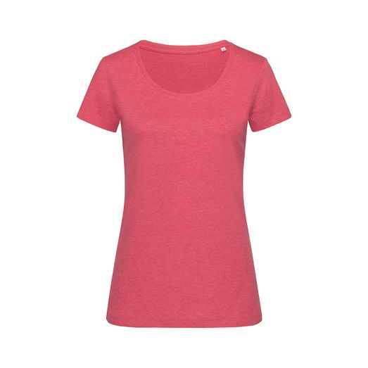 Stedman Stars Lisa Melange Crew Neck T-Shirt - Cherry Heather